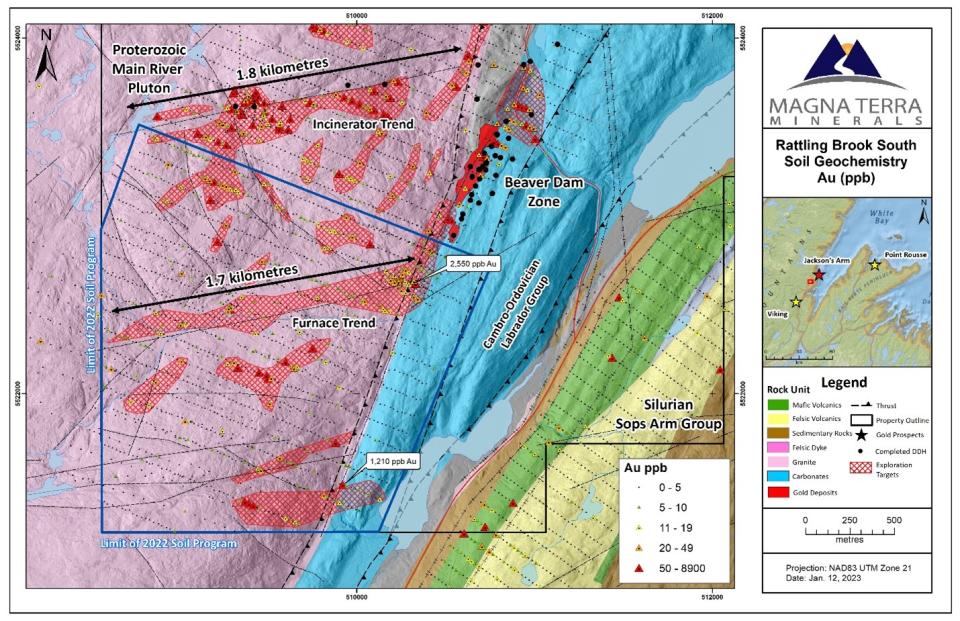 Magna Terra Minerals Inc., Wednesday, January 11, 2023, Press release picture