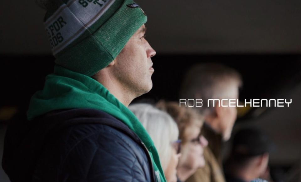 Rob McElhenny at an Eagles game