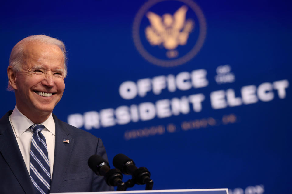 Joe Biden hat gut lachen. (Bild: REUTERS / Jonathan Ernst)