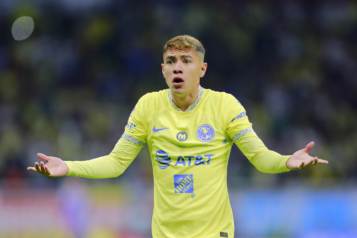 Emilio Lara en un partido entre América y León en abril pasado. (Mauricio Salas/Jam Media/Getty Images)