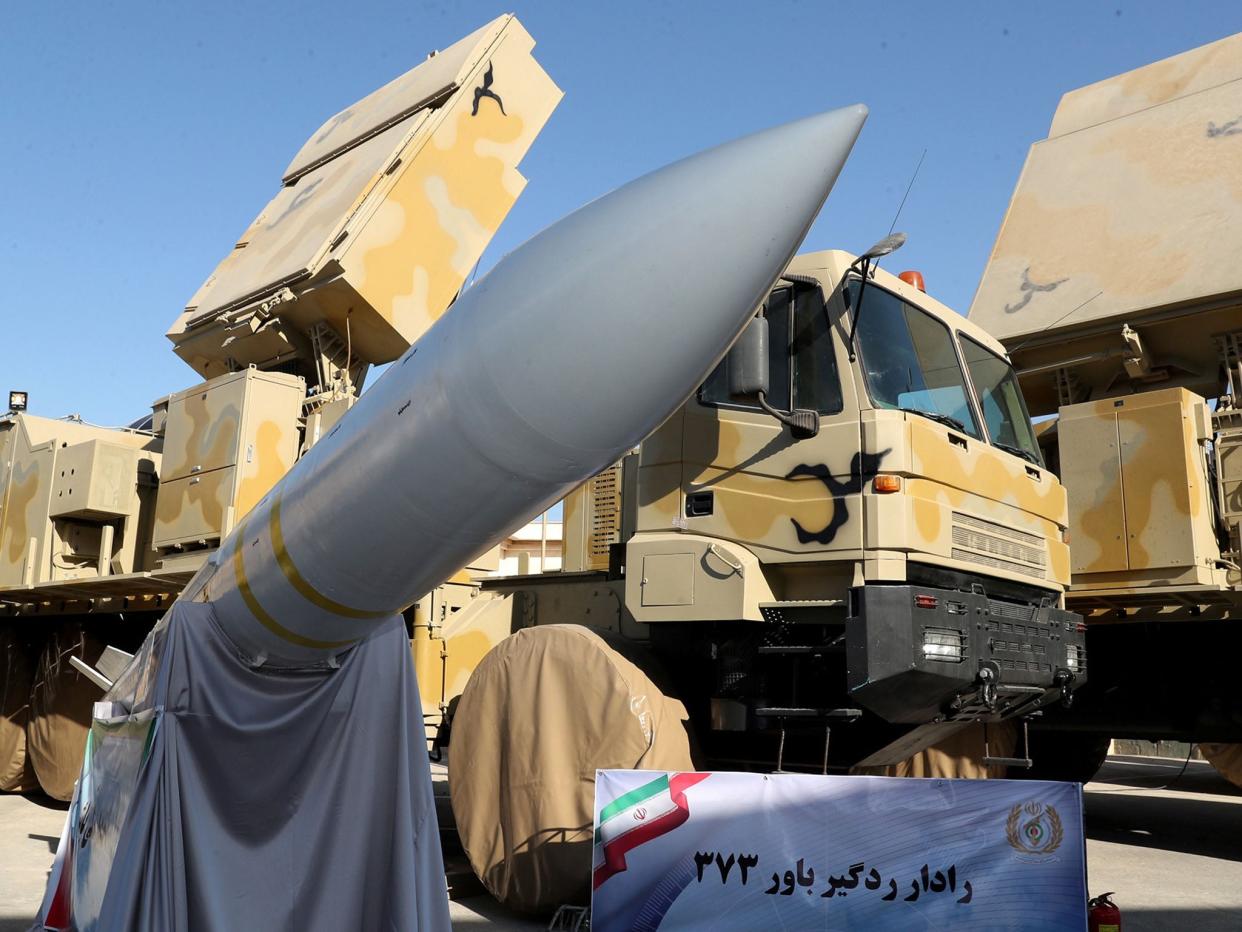 Iran displayed the domestically built mobile missile defence system Bavar-373, earlier this week: REUTERS