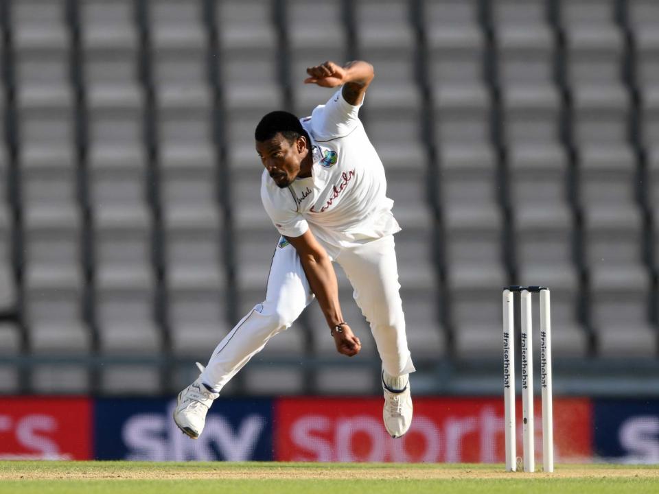 West Indies fast bowler Shannon Gabriel: Getty Images