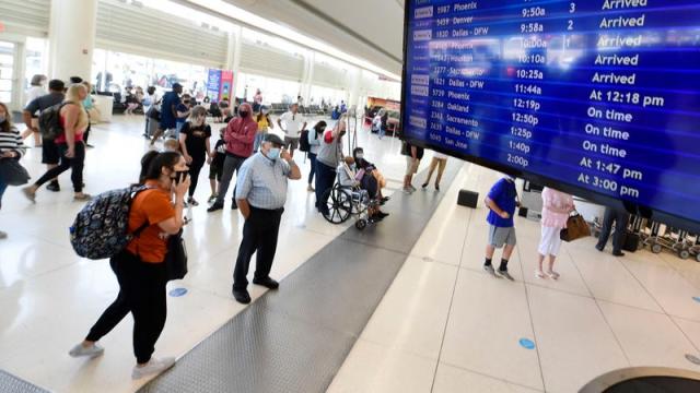 airport boarding pass counter