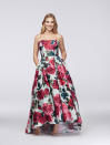 <p>Bold and Floral Ball Gown, $300, <a rel="nofollow noopener" href="http://www.davidsbridal.com/Product_bold-floral-satin-ball-gown-a20912" target="_blank" data-ylk="slk:davidsbridal.com;elm:context_link;itc:0;sec:content-canvas" class="link ">davidsbridal.com</a> </p>