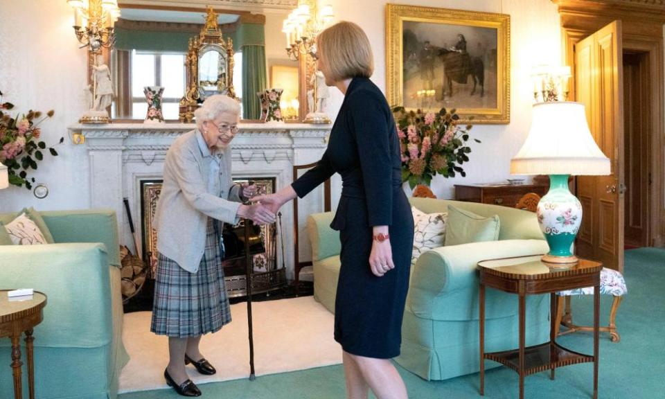 Queen Elizabeth II and Liz Truss at Balmoral Castle