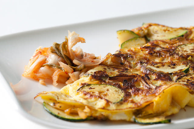 <strong>Get the <a href="http://www.steamykitchen.com/19118-kimchi-omelet-recipe.html" target="_blank">Kimchi Omelet recipe</a> from Steamy Kitchen</strong>