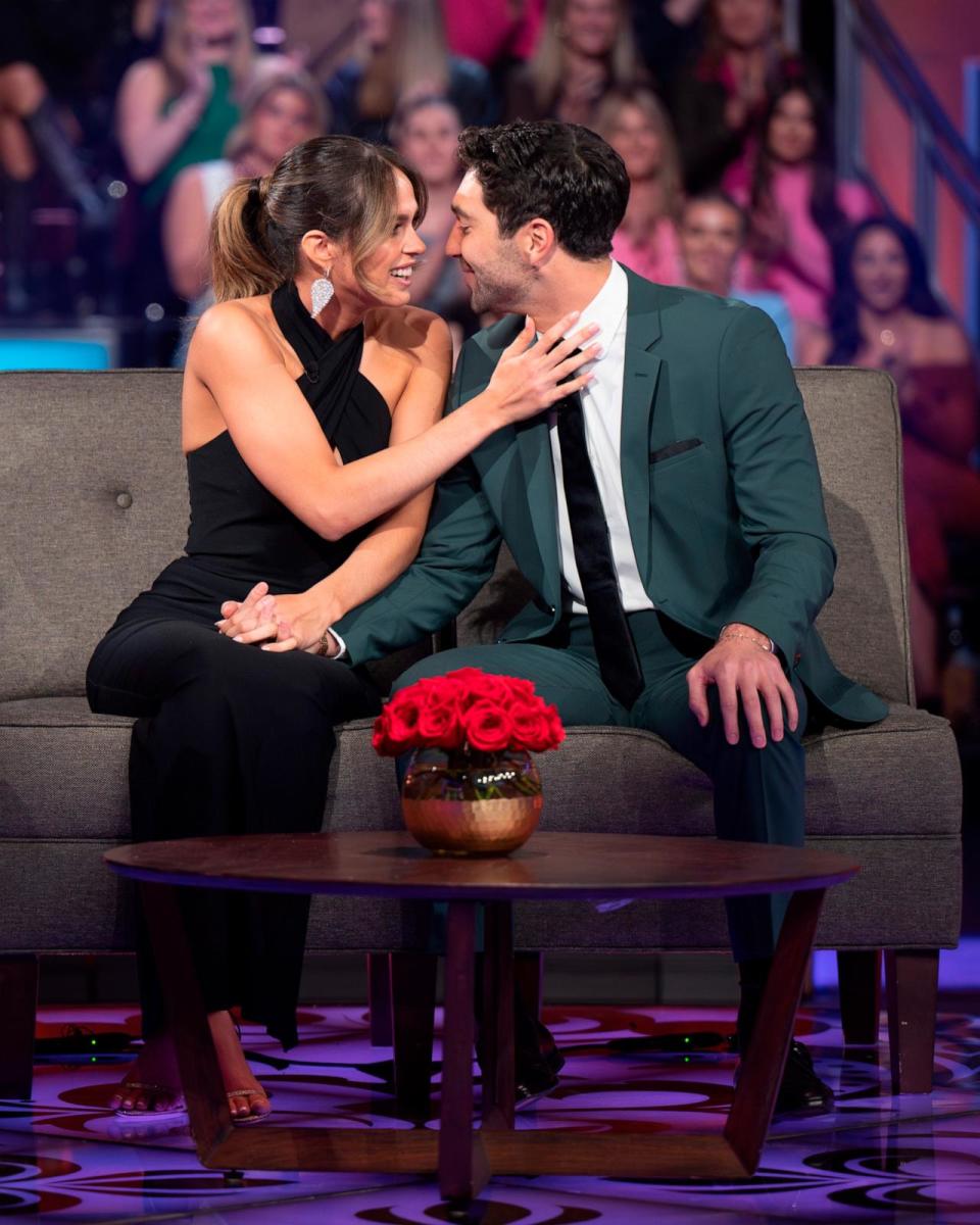 PHOTO: Kelsey Anderson and Joey Graziadei appear on the 'After the Final Rose' special for 'The Bachelor' season 28. (John Fleenor/Disney)