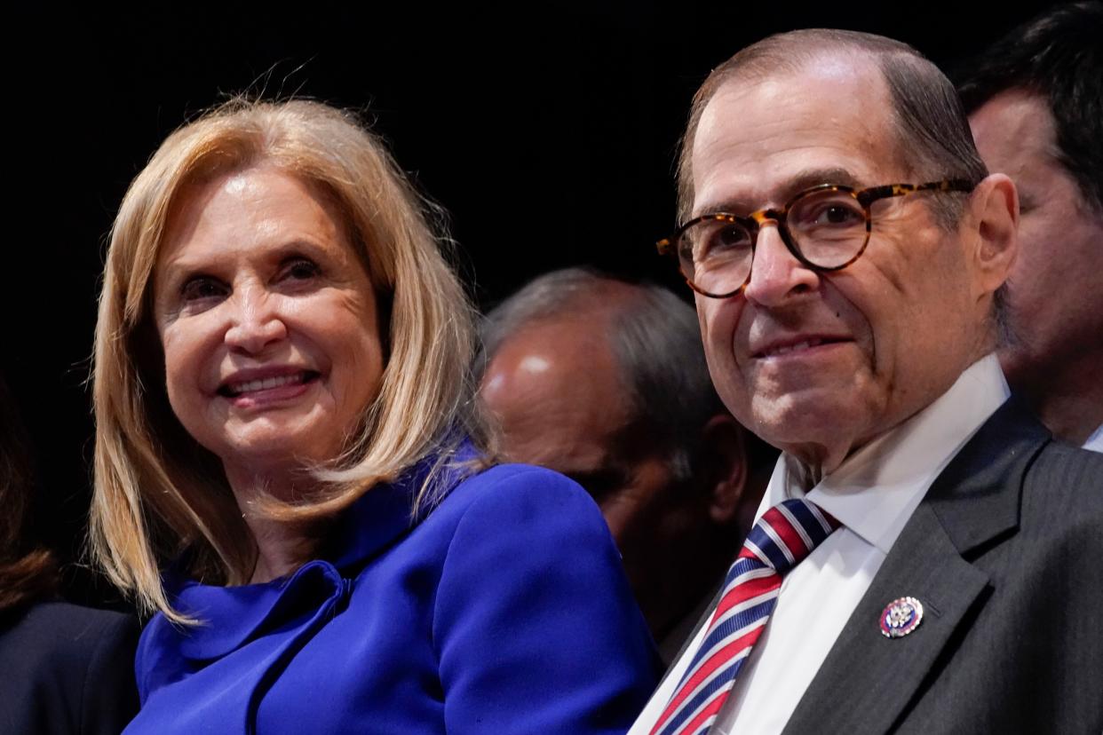 Both Carolyn Maloney and Jerry Nadler are powerful. Maloney chairs the House Oversight Committee; Nadler chairs the House Judiciary Committee. (AP Photo/Mary Altaffer)