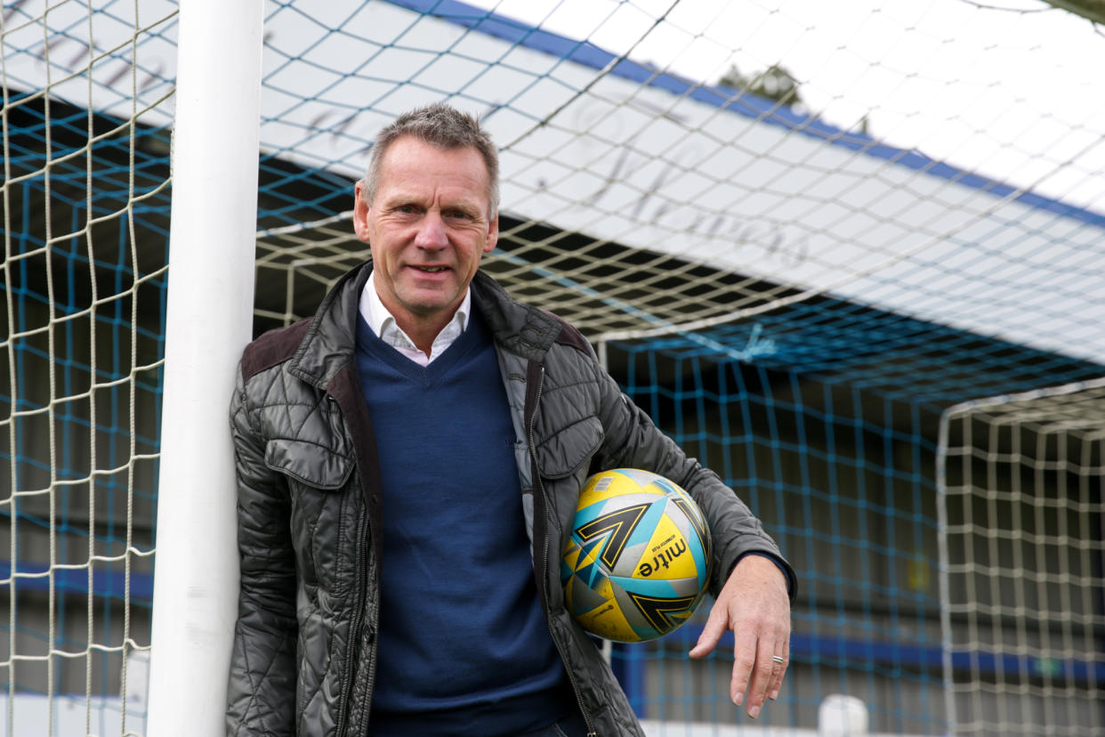 Stuart Pearce returned to his non-league roots with a visit to Marlow FC