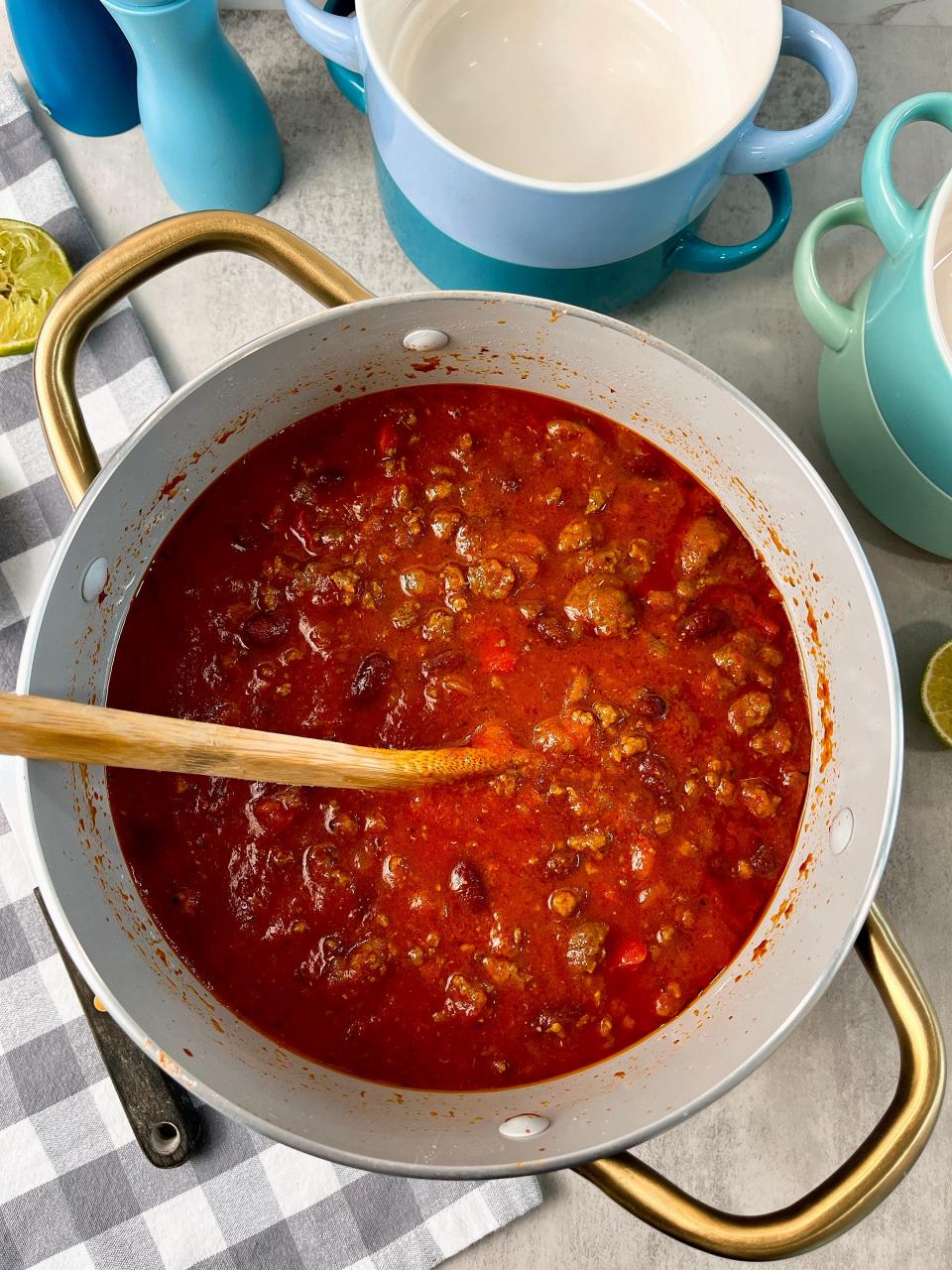 Classic beef chili is easy to make.