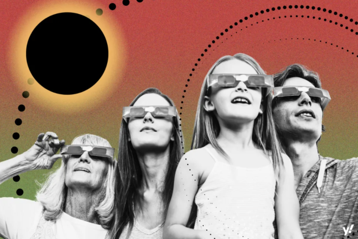 Se están vendiendo lentes falsas para eclipses solares. Aquí tienes lo que necesitas tener en cuenta, y dónde comprar unas auténticas. Foto: Yahoo Canadá 