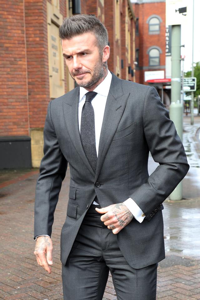 david beckham suit