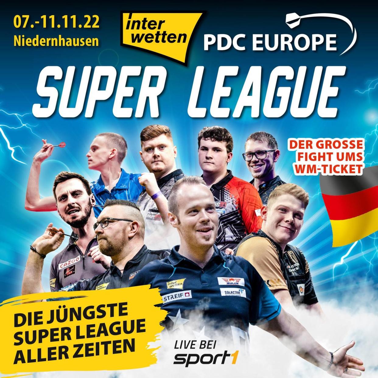 Deutsche Quali zur Darts-WM LIVE auf SPORT1