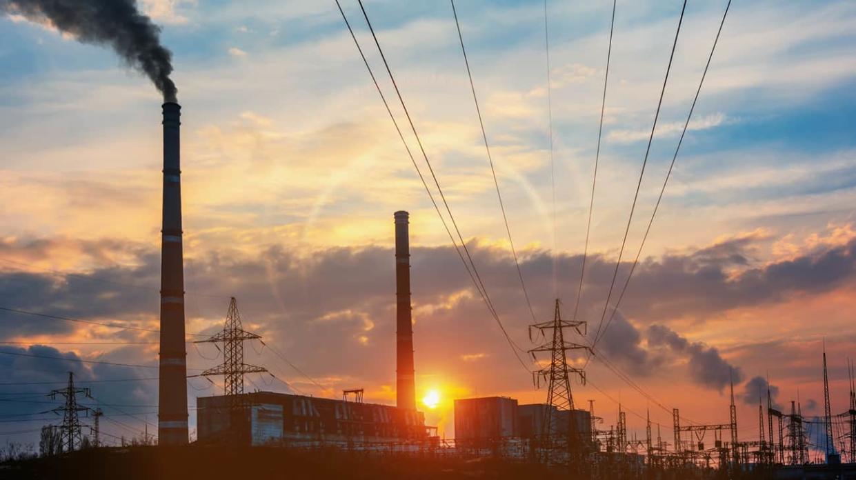 Power pylons. Stock photo: Getty Images