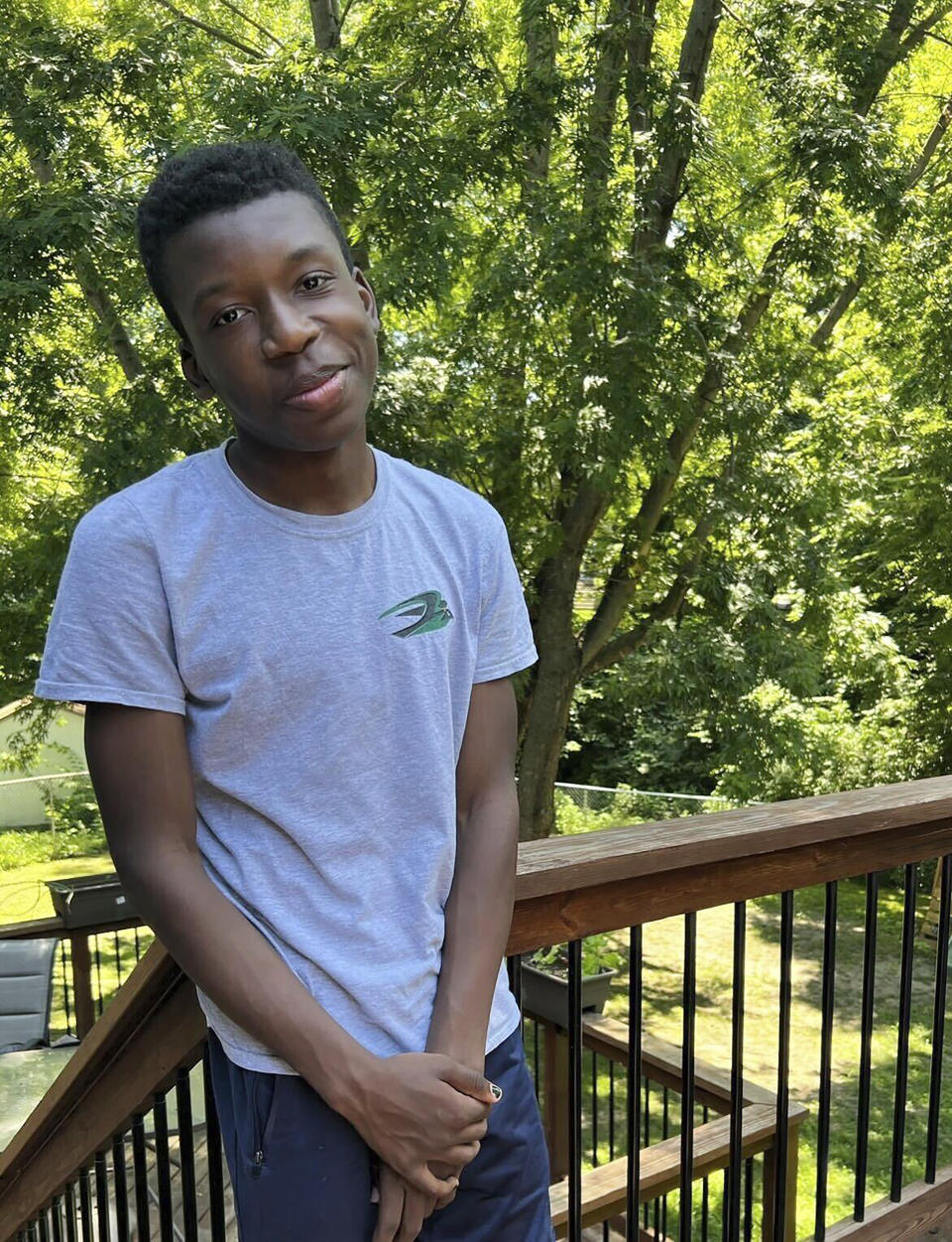 This undated photo provided by Ben Crump Law on Monday, April 17, 2023, shows Ralph Yarl, the teenager shot by a homeowner in Kansas City, Mo. (Ben Crump Law via AP)