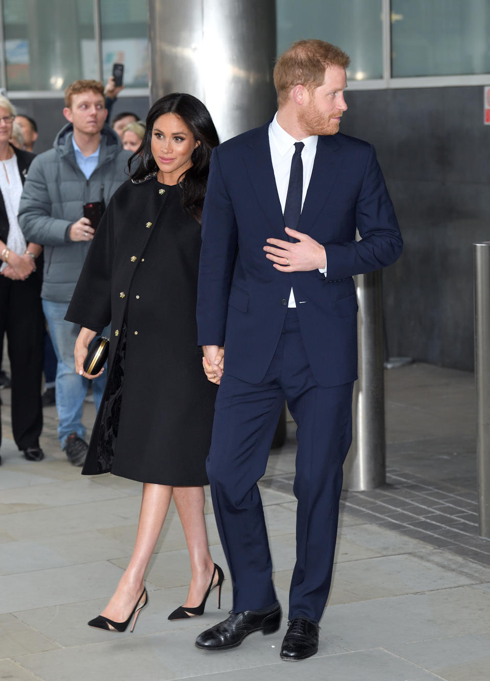 Meghan and Harry depart New Zealand House in London after signing the book of condolence following the New Zealand terror attack that saw at least 50 people killed at a mosque in Christchurch.