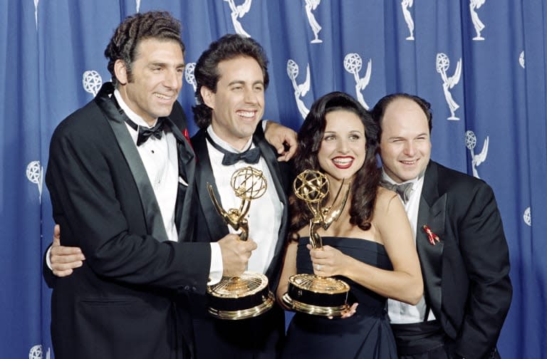 The cast of the Emmy-winning "Seinfeld"