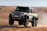 <p>Due to its 5875mm length, 2.3m height and near four-tonne weight, it was claimed that there was no justification for a car of this size to be on public roads. Mercedes-Benz had originally designed the G63 6x6 for the Australian army in 2008 which was then commercialised and put on sale in 2013. </p><p>Its military roots meant it had a low-range ratio, five differential locks, a tyre-inflation system to keep the 37in tyres topped up and portal axles. The 540bhp 5.5-litre bi-turbo V8 meant it could reach 62mph in 7sec. There aren’t many 6x6 cars on the market, making the 6x6 G63 AMG a work of art by Mercedes and for that reason this particular <strong>OTT machine </strong>gets our vote.</p>