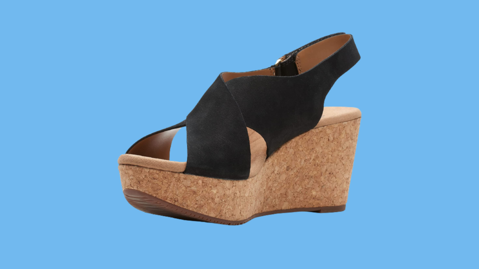 These Clark's wedge sandals will have you looking like you're walking on sunshine (and clouds).