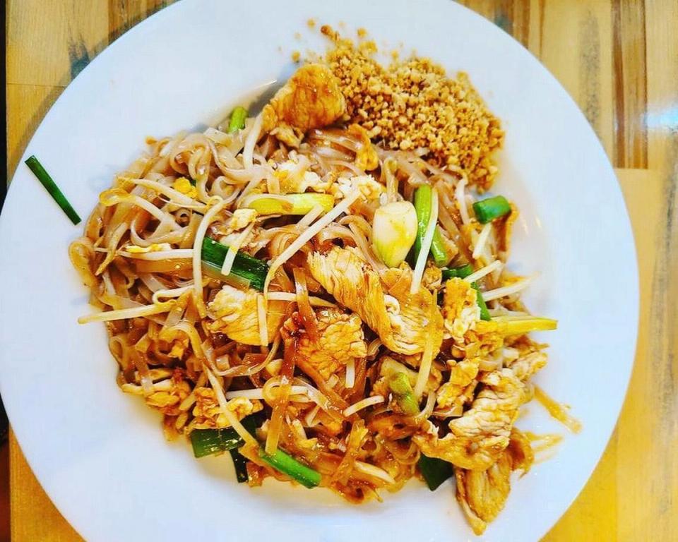 Pad Thai features thin rice noodles, stir-fried with bean sprouts, scallions and eggs. It’s one of the most popular offerings at Charm Thai, 4511 Manatee Ave. W., Bradenton.