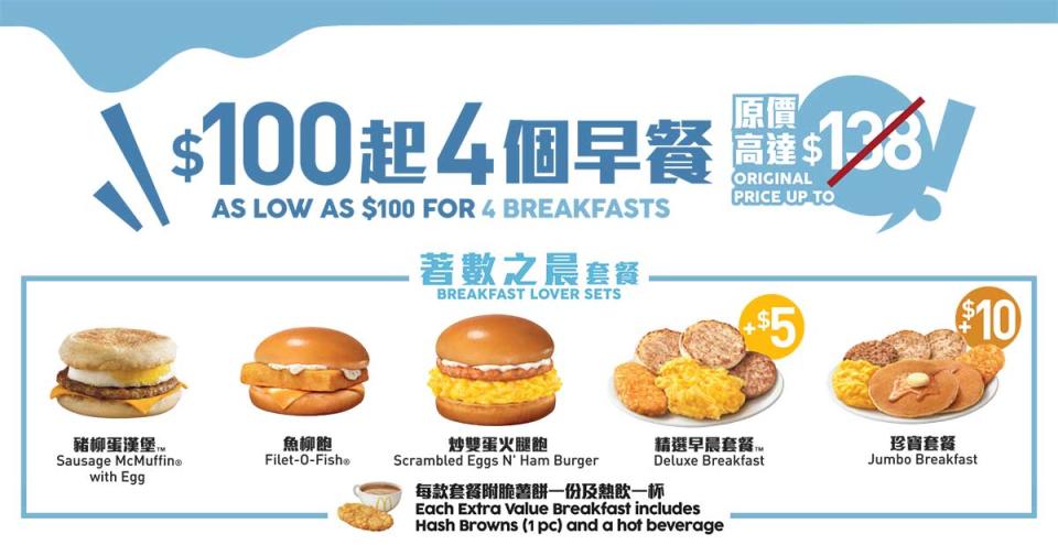 麥當勞優惠｜麥當勞麥麥慳套票回歸！低至$25嘆豬柳蛋漢堡/脆辣雞腿飽/板燒雞腿飽套餐