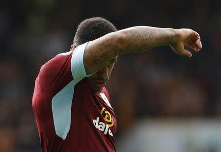 Burnley's Andre Gray. Burnley v Hull City - Premier League - Turf Moor - 10/9/16. Action Images via Reuters / Craig Brough Livepic