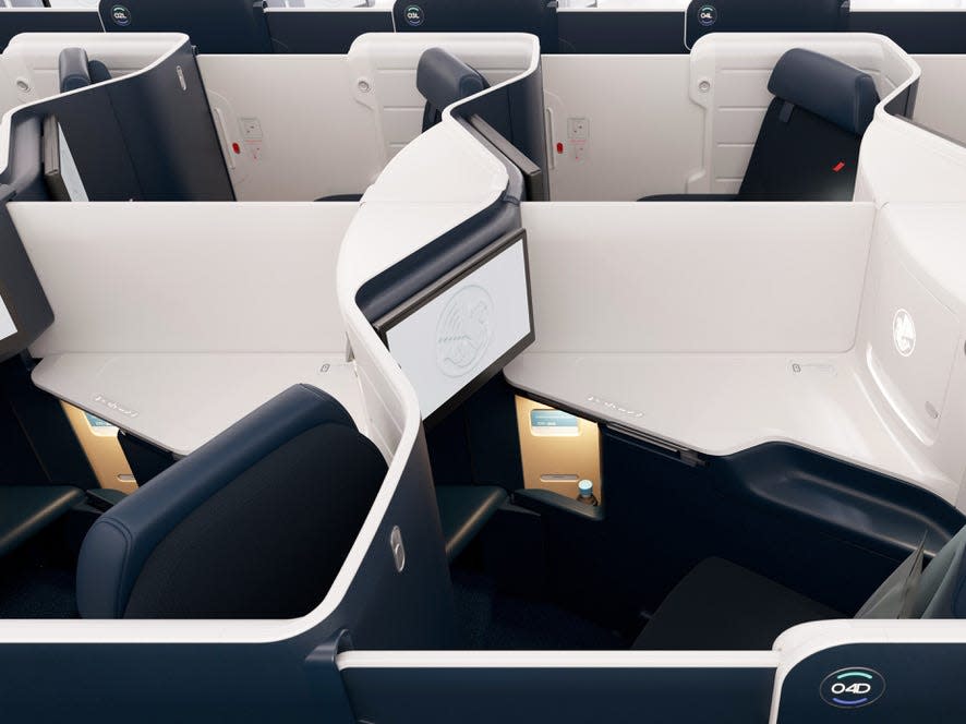 Air France new business class cabin.