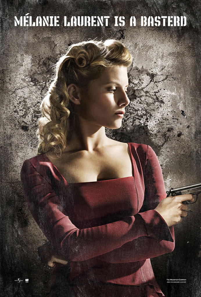 Melanie Laurent Inglourious Basterds Poster Production Stills Weinstein 2009