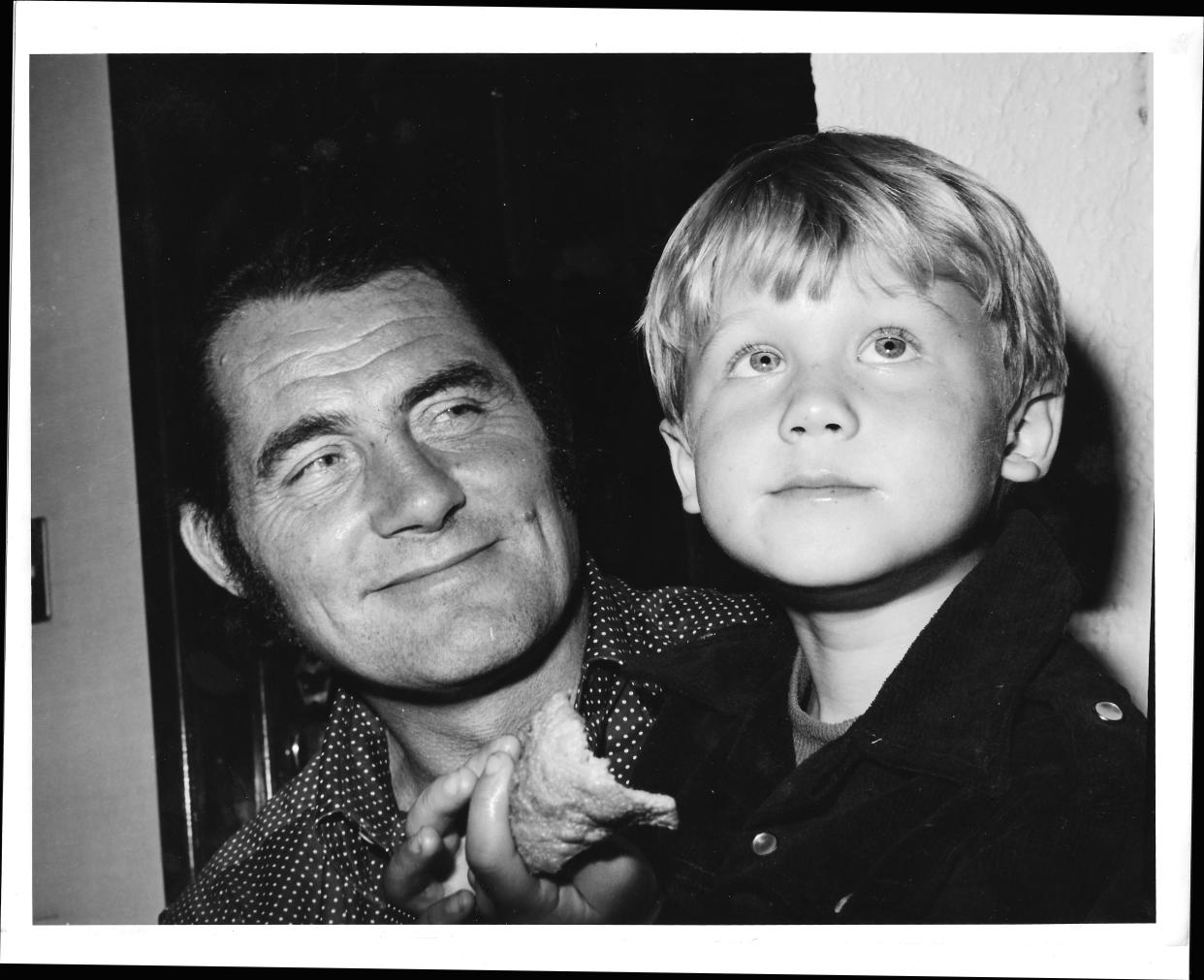 "Jaws" actor Robert Shaw and his son, Ian Shaw.