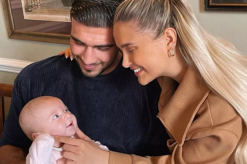 Molly-Mae Hague and Tommy Fury with their daughter Bambi