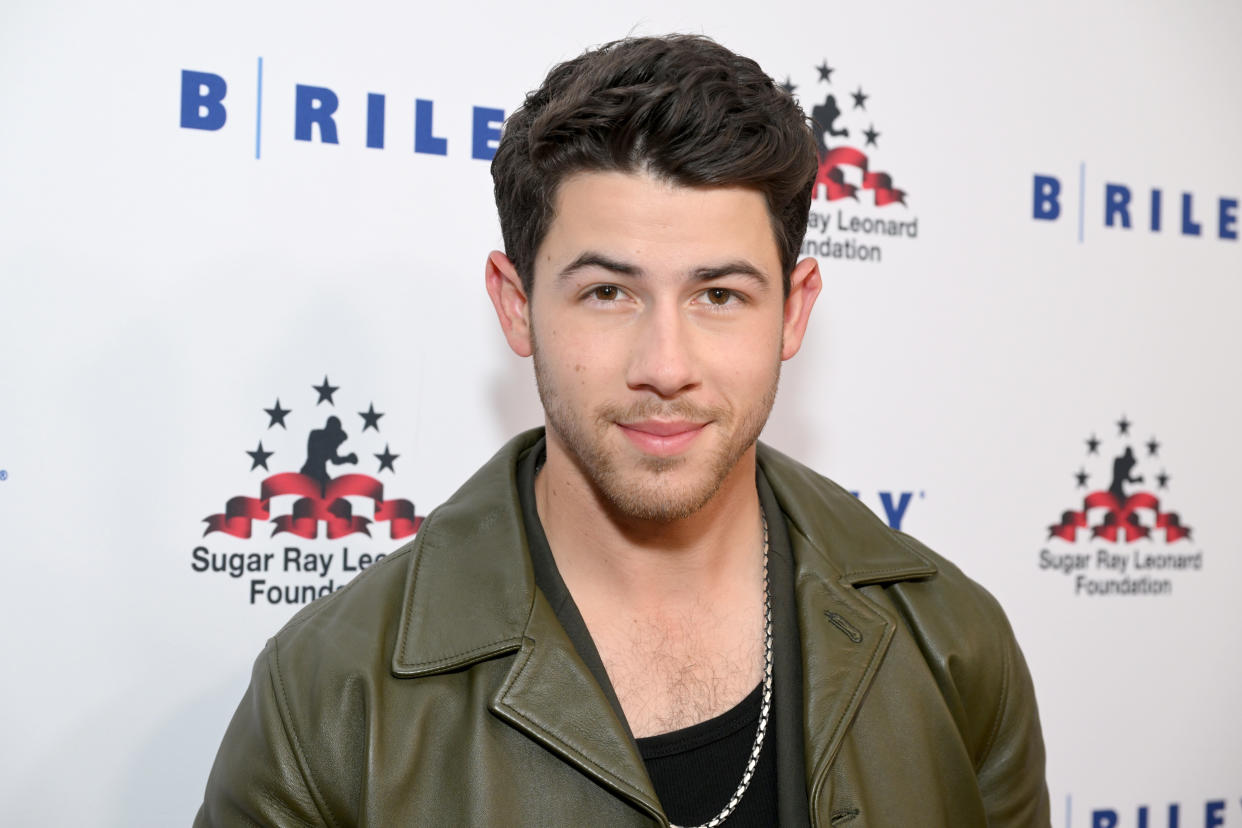 Nick Jonas recalls his diabetes diagnosis before received the Golden Glove award for his advocacy. (Photo: Michael Kovac/Getty Images for Sugar Ray Leonard Foundation)