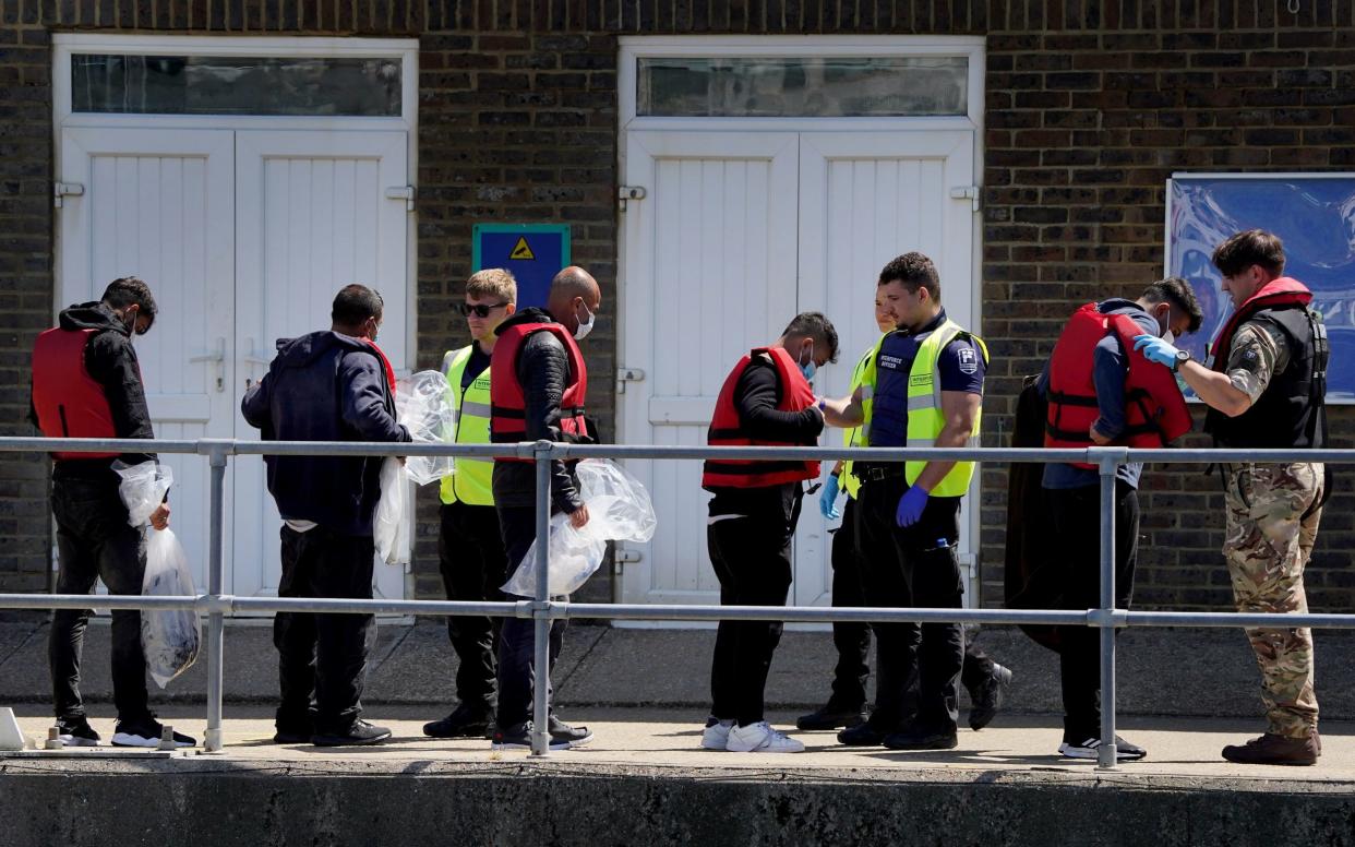 More than 100 people crossed the Channel in small boats on Monday - Gareth Fuller/PA Wire