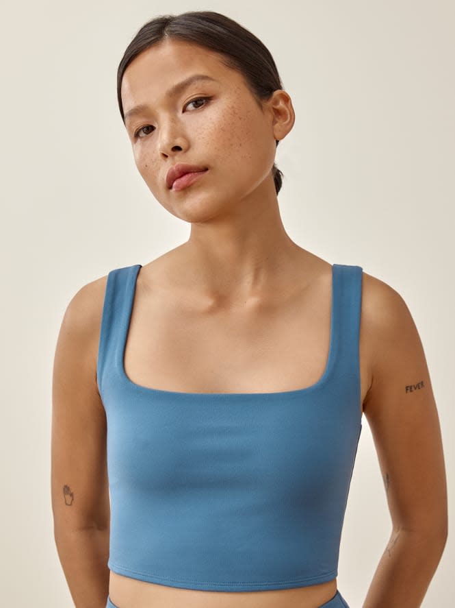 Ivy Ecostretch Cropped Tank. Image via Reformation.