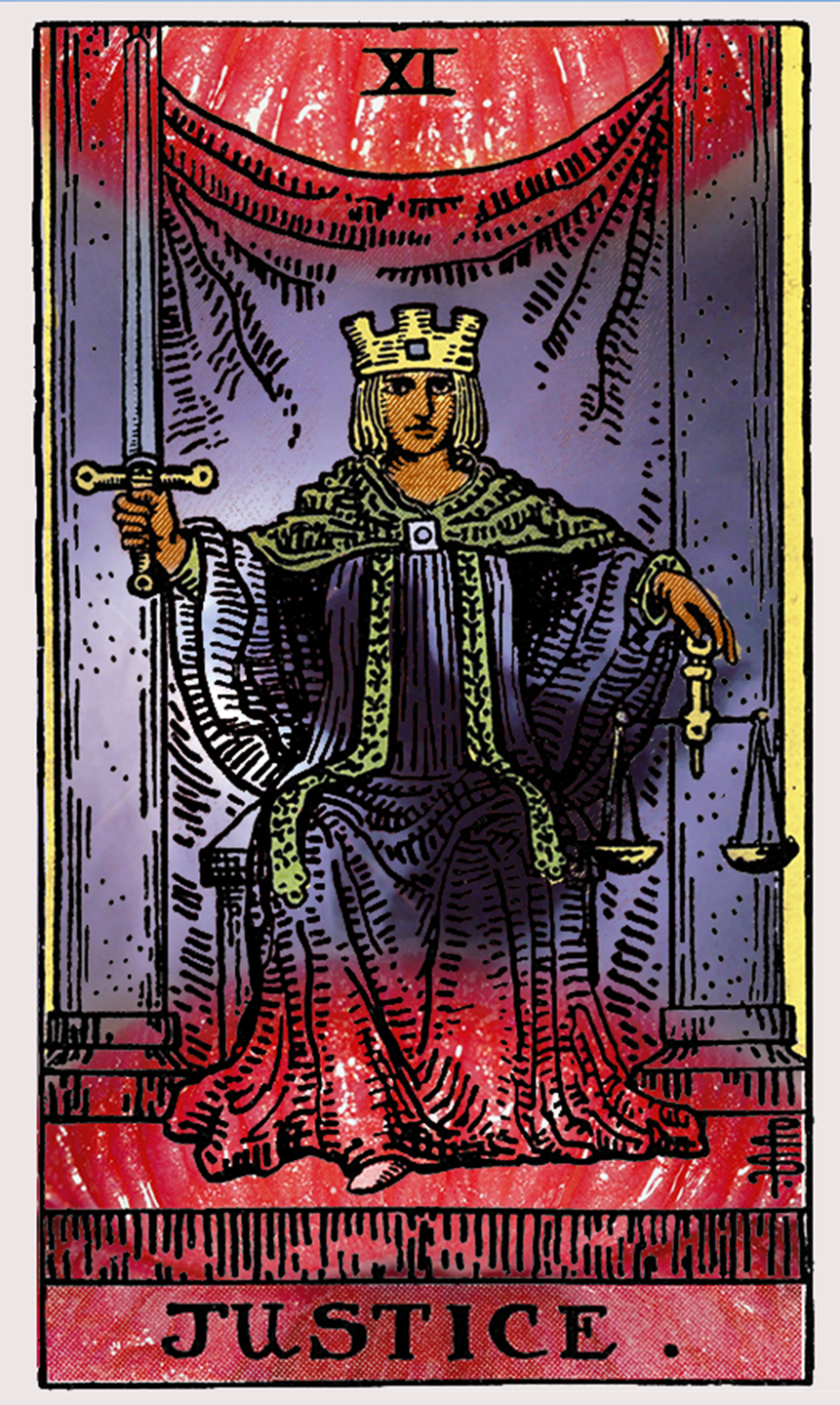 Tarot card Justice