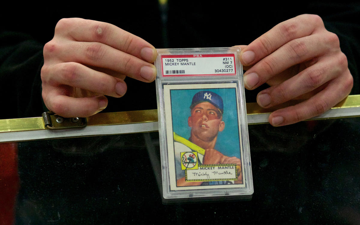 Mickey Mantle card sells for record-setting $12.6 million