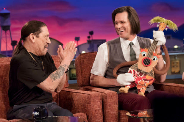 Danny Trejo and Jim Carrey in "Kidding." (Photo: Showtime)