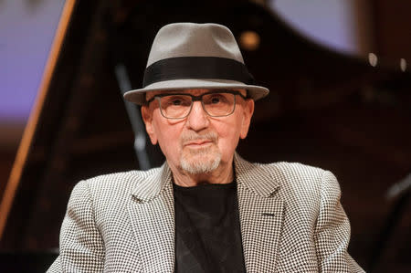 Polish jazz trumpeter Tomasz Stanko attends the ceremony of awarding him with honorary citizenship of the city, in Rzeszow, Poland, March 17, 2015. Picture taken March 17, 2015. Agencja Gazeta/Patryk Ogorzalek via REUTERS