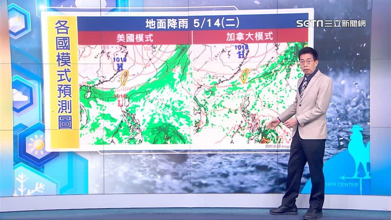 熱帶擾動就算升級為颱風，對台灣也沒有直接影響。