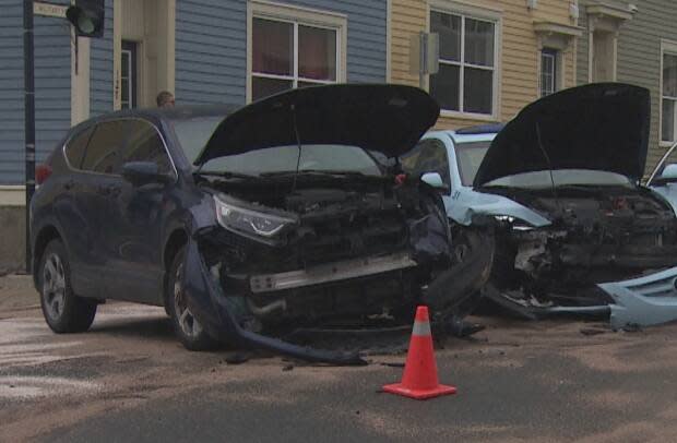 According to data compiled by the Royal Newfoundland Constabulary, there was much less mayhem on roads in its patrol areas last year, as many drivers stayed home because of the pandemic. (CBC Newfoundland and Labrador - image credit)