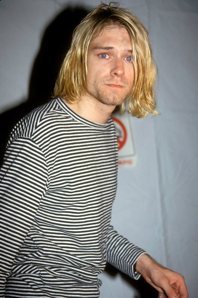 Closeup of Kurt Cobain