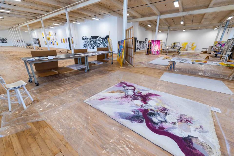 Merino Mill houses some artist space, including Leandro Manzo’s studio.