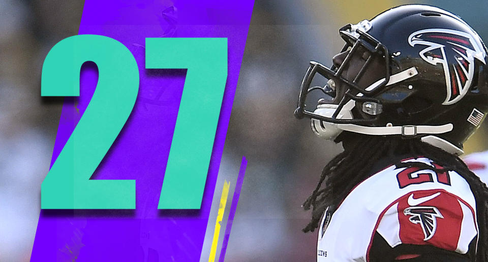 <p>Is there another team that wants the season to end more than the Falcons? Being down 34-7 at Green Bay through three quarters says all you need to know. (Desmond Trufant) </p>