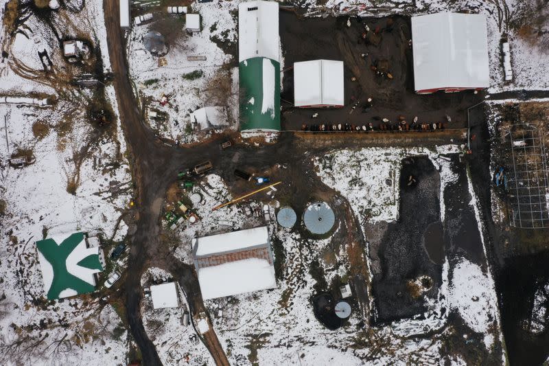 Derrydale Farm in Belle Plaine, Minnesota as Biden campaign pushes for rural voters