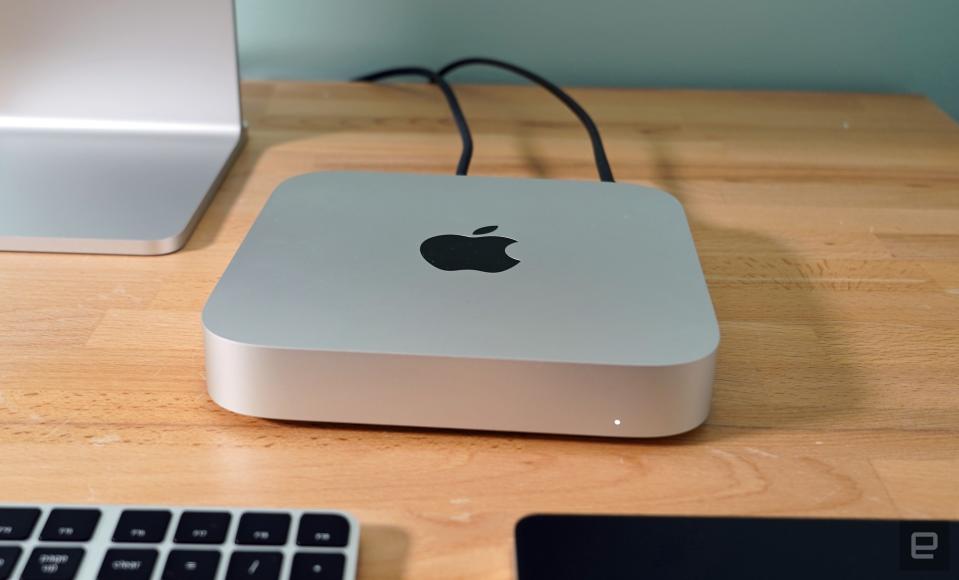 <p>Apple Mac Mini with M2 Pro from the front</p>
