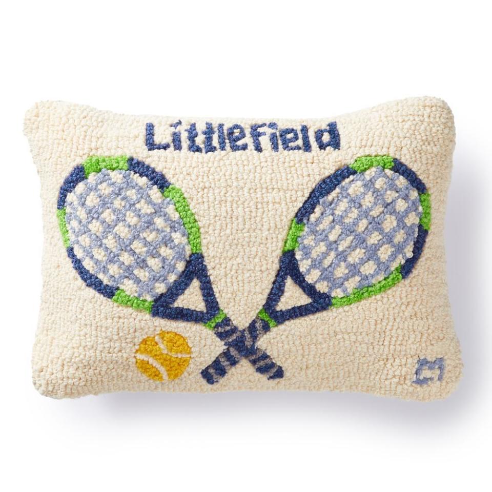 <p><a href="https://go.redirectingat.com?id=74968X1596630&url=https%3A%2F%2Fwww.markandgraham.com%2Fproducts%2Fhand-hooked-sport-pillows%2F&sref=https%3A%2F%2Fwww.elledecor.com%2Fshopping%2Fhome-accessories%2Fg44821496%2Ftennis-gifts%2F" rel="nofollow noopener" target="_blank" data-ylk="slk:Shop Now;elm:context_link;itc:0;sec:content-canvas" class="link ">Shop Now</a></p><p>Hand-Hooked Pillow</p><p>Mark & Graham</p><p>$199.00</p>