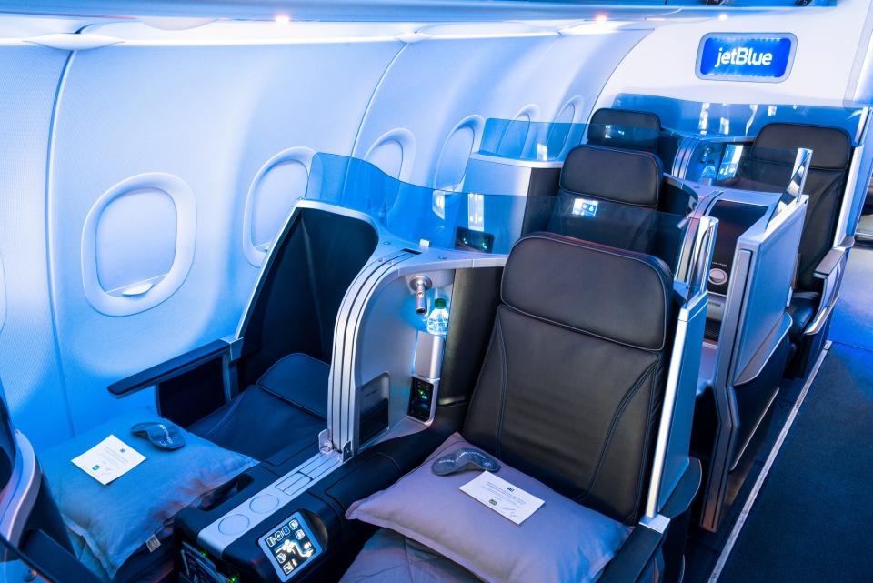 JetBlue's first generation Mint seats.