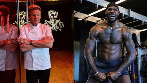 戈登、詹皇在推特上互動。（圖／翻攝自IG Gordon Ramsay、KingJames）