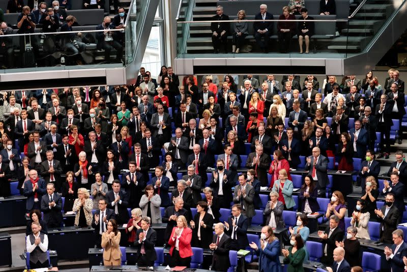 Inaugural session of the German Parliament in Berlin