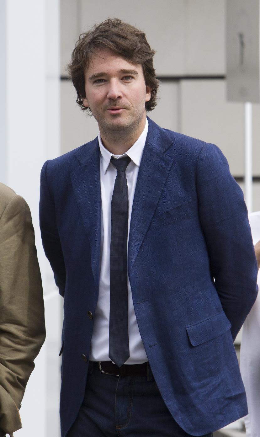 LVMH member of the board of directors Antoine Arnault, attends "Particular operation days" in LVMH, the world's largest luxury company at the factory of Vuitton, in Asnieres, France, north of Paris, Saturday June 15, 2013.(AP Photo/Jacques Brinon)