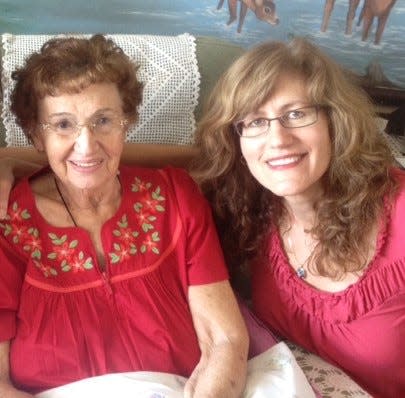 Anna Meckstoth and Janet Meckstroth on Mother's Day in 2013, after Anna's release from the hospital.